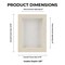Natural Whitewash Wood Shadow Box Frame with Acrylic Front - White Suede Backing, 30 Sizes